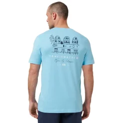 Travis Mathew Pikétröjor Herr-Gelato Tasting Air-Blue