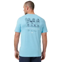 Travis Mathew Pikétröjor Herr-Gelato Tasting Air-Blue