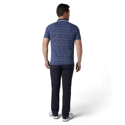 Callaway Pikétröjor Herr-Geo Cocktail Print Polo Blå Peacoat