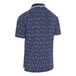 Callaway Pikétröjor Herr-Geo Cocktail Print Polo Blå Peacoat