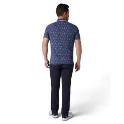 Callaway Pikétröjor Herr-Geo Cocktail Print Polo Blå Peacoat