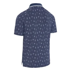 Callaway Pikétröjor Herr-Geo Cocktail Print Polo Blå Peacoat