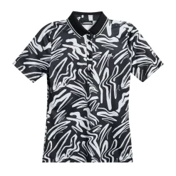 J.Lindeberg Pikétröjor Dam-Georgia Print Polo Scribble JL White