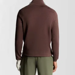 Lyle & Scott Tröjor Herr-Golf Quarter Zip Merino Jumper Rosa Berry