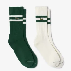 Lacoste Strumpor Herr-Golf Sock 2-Pack Grön Green/Flour (YRR)