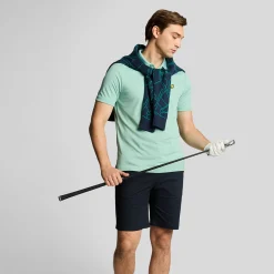Lyle & Scott Pikétröjor Herr-Golf Tech Polo Mineral Turq (X523)