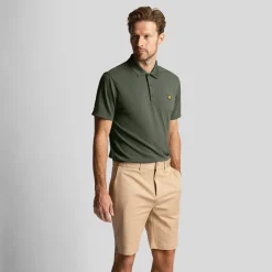 Lyle & Scott Pikétröjor Herr-Golf Tech Polo Grön Grön (Cactus Gr X65)