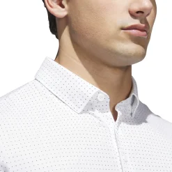 Adidas Pikétröjor Herr-Go-To Print Polo Vit White