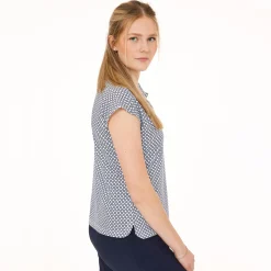 Func Factory Pikétröjor Dam-Grace Navy Print (840)