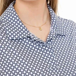 Func Factory Pikétröjor Dam-Grace Navy Print (840)