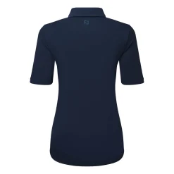 FootJoy Pikétröjor Dam-Half Sleeve Ruched Lisle Blå Navy