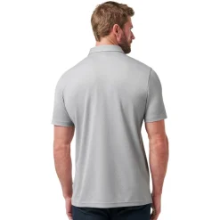 Travis Mathew Pikétröjor Herr-Handsome Town 3.0 Heather-Light-Grey