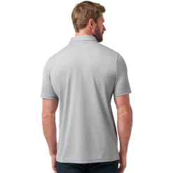 Travis Mathew Pikétröjor Herr-Handsome Town 3.0 Heather-Light-Grey