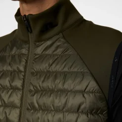 J.Lindeberg Västar Herr-Hayden Quilt Hybrid Vest Forest-Green