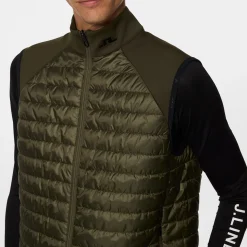 J.Lindeberg Västar Herr-Hayden Quilt Hybrid Vest Forest-Green