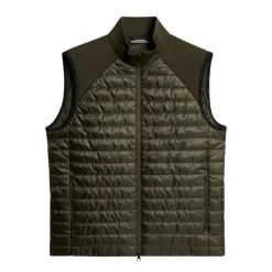 J.Lindeberg Västar Herr-Hayden Quilt Hybrid Vest Forest-Green