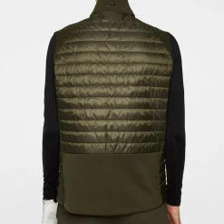 J.Lindeberg Västar Herr-Hayden Quilt Hybrid Vest Forest-Green