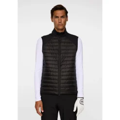 J.Lindeberg Västar Herr-Hayden Quilt Hybrid Vest Svart Black