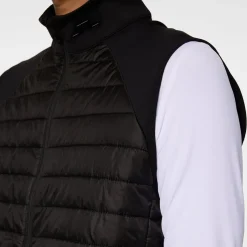J.Lindeberg Västar Herr-Hayden Quilt Hybrid Vest Svart Black