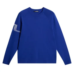 J.Lindeberg Tröjor Herr-Heath Knitted Sweater Clematis-Blue