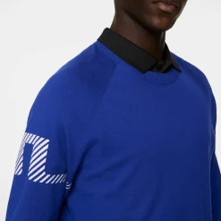 J.Lindeberg Tröjor Herr-Heath Knitted Sweater Clematis-Blue