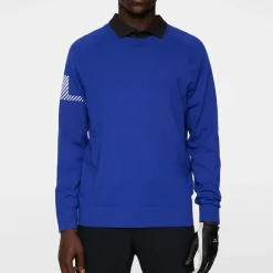 J.Lindeberg Tröjor Herr-Heath Knitted Sweater Clematis-Blue
