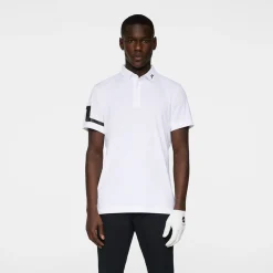 J.Lindeberg Pikétröjor Herr-Heath Regular Fit Golf Polo Vit White