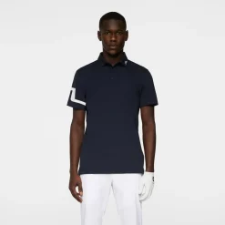 J.Lindeberg Pikétröjor Herr-Heath Regular Fit Golf Polo Blå JL Navy
