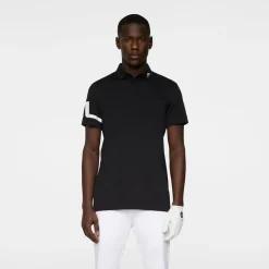 J.Lindeberg Pikétröjor Herr-Heath Regular Fit Golf Polo Svart Black