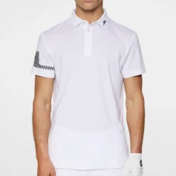 J.Lindeberg Pikétröjor Herr-Heath Strike Polo Vit White