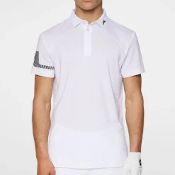 J.Lindeberg Pikétröjor Herr-Heath Strike Polo Vit White