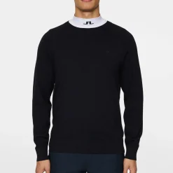 J.Lindeberg Tröjor Herr-Henry Knitted Sweater Blå JL Navy