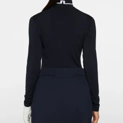 J.Lindeberg Tröjor Dam-Hertta Long Sleeve Polo Blå JL Navy