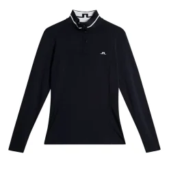 J.Lindeberg Tröjor Dam-Hertta Long Sleeve Polo Blå JL Navy