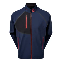 FootJoy Regnjackor Herr-Hydrotour Jacket Navy With Black And Bright Red