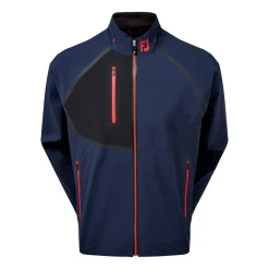 FootJoy Regnjackor Herr-Hydrotour Jacket Navy With Black And Bright Red