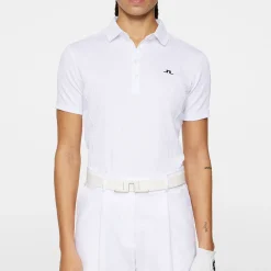 J.Lindeberg Pikétröjor Dam-Izara Polo Vit White