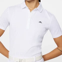 J.Lindeberg Pikétröjor Dam-Izara Polo Vit White