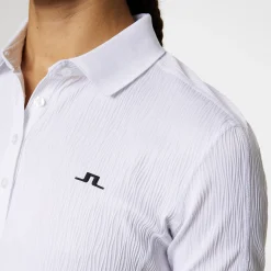 J.Lindeberg Pikétröjor Dam-Izara Polo Vit White