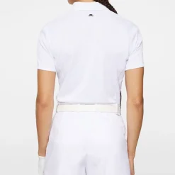 J.Lindeberg Pikétröjor Dam-Izara Polo Vit White