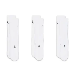 Nike Strumpor Herr-Jordan Everyday Crew Socks 3 Pairs Vit White-Black