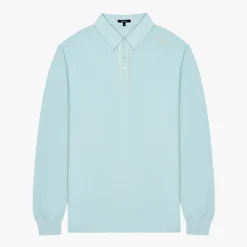 Malbon Golf Pikétröjor Herr-JP LS Cotton Modal Pique Ice Blue