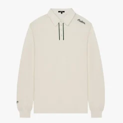 Malbon Golf Pikétröjor Herr-JP LS Cotton Modal Pique Vit Cream