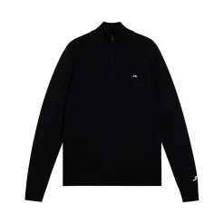 J.Lindeberg Tröjor Herr-Kian Zipped Golf Sweater Svart Black