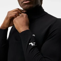 J.Lindeberg Tröjor Herr-Kian Zipped Golf Sweater Svart Black