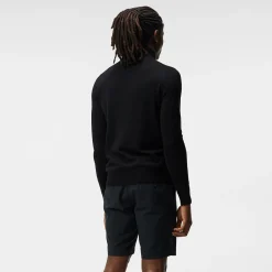 J.Lindeberg Tröjor Herr-Kian Zipped Golf Sweater Svart Black