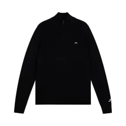 J.Lindeberg Tröjor Herr-Kian Zipped Golf Sweater Svart Black