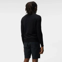 J.Lindeberg Tröjor Herr-Kian Zipped Golf Sweater Svart Black