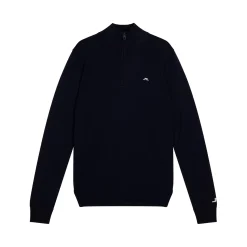 J.Lindeberg Tröjor Herr-Kian Zipped Golf Sweater Blå JL Navy