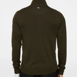 J.Lindeberg Tröjor Herr-Kian Zipped Sweater Forest-Green